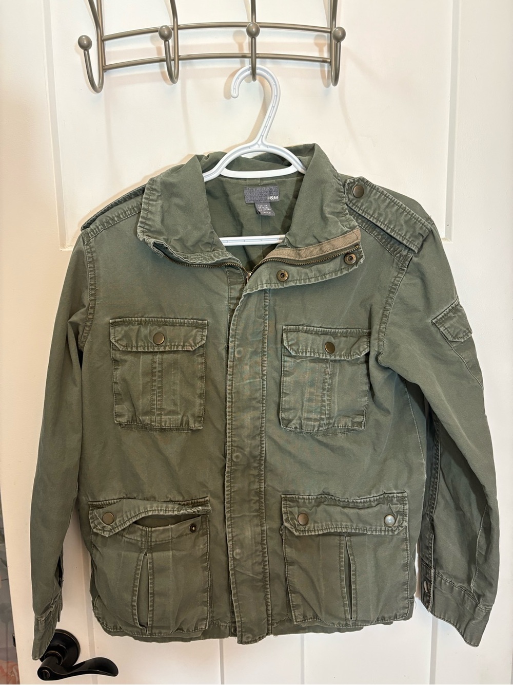 H&M Olive Green Military Field Jacket